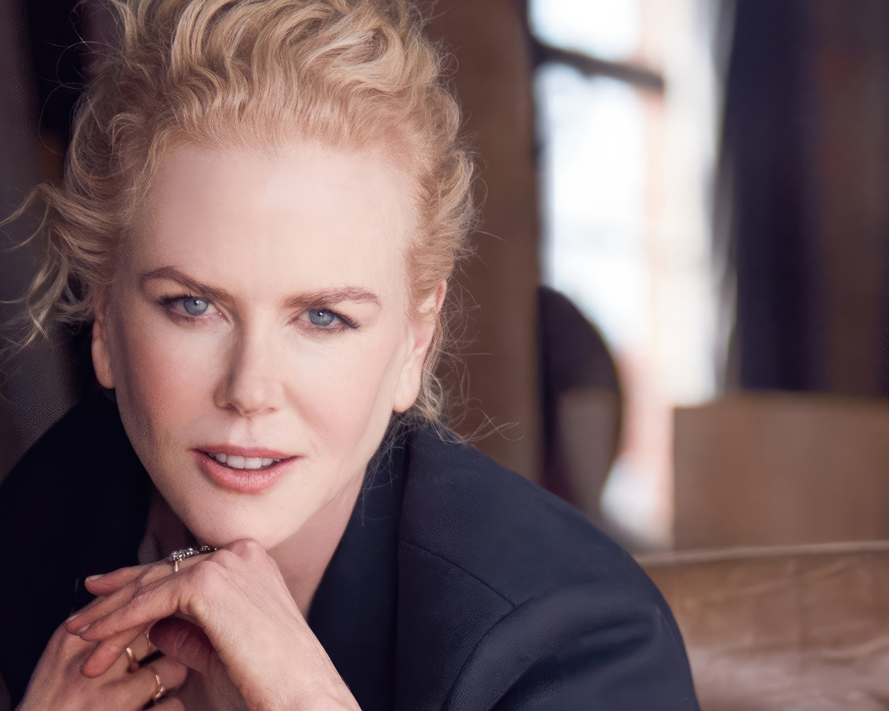 Голубоглазая американская актриса Николь Кидман