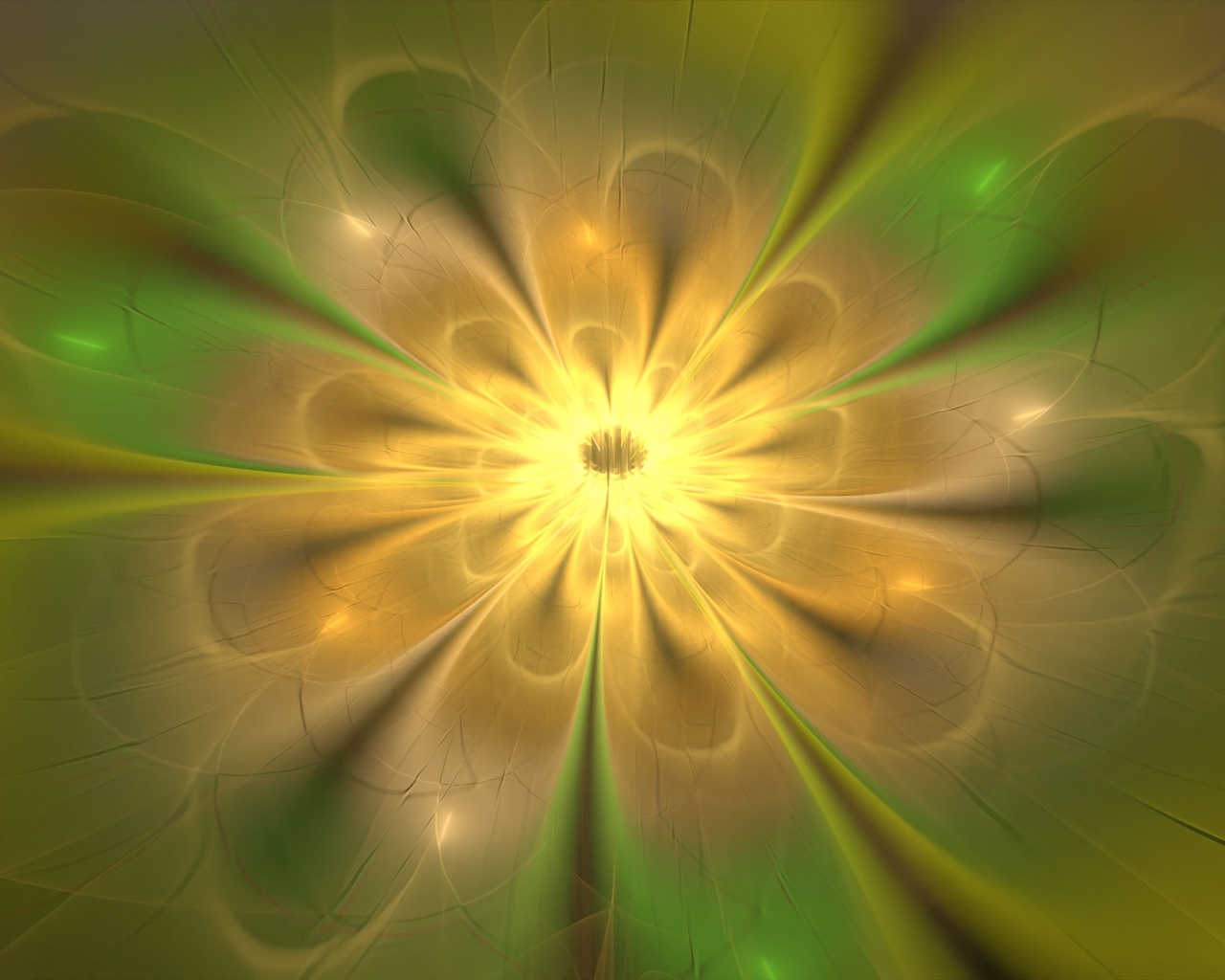 Красивый абстрактный цветок с желтой серединкой