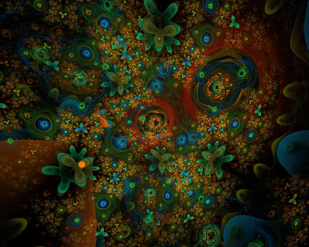 Зеленые абстрактные листья на фоне