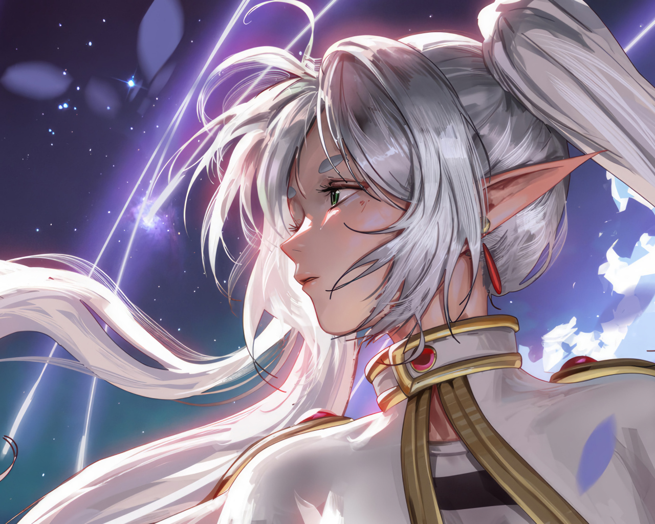 Девушка с хвостами на голове