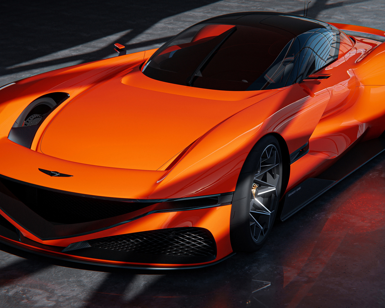 Дорогой быстрый автомобиль Genesis X Gran Berlinetta