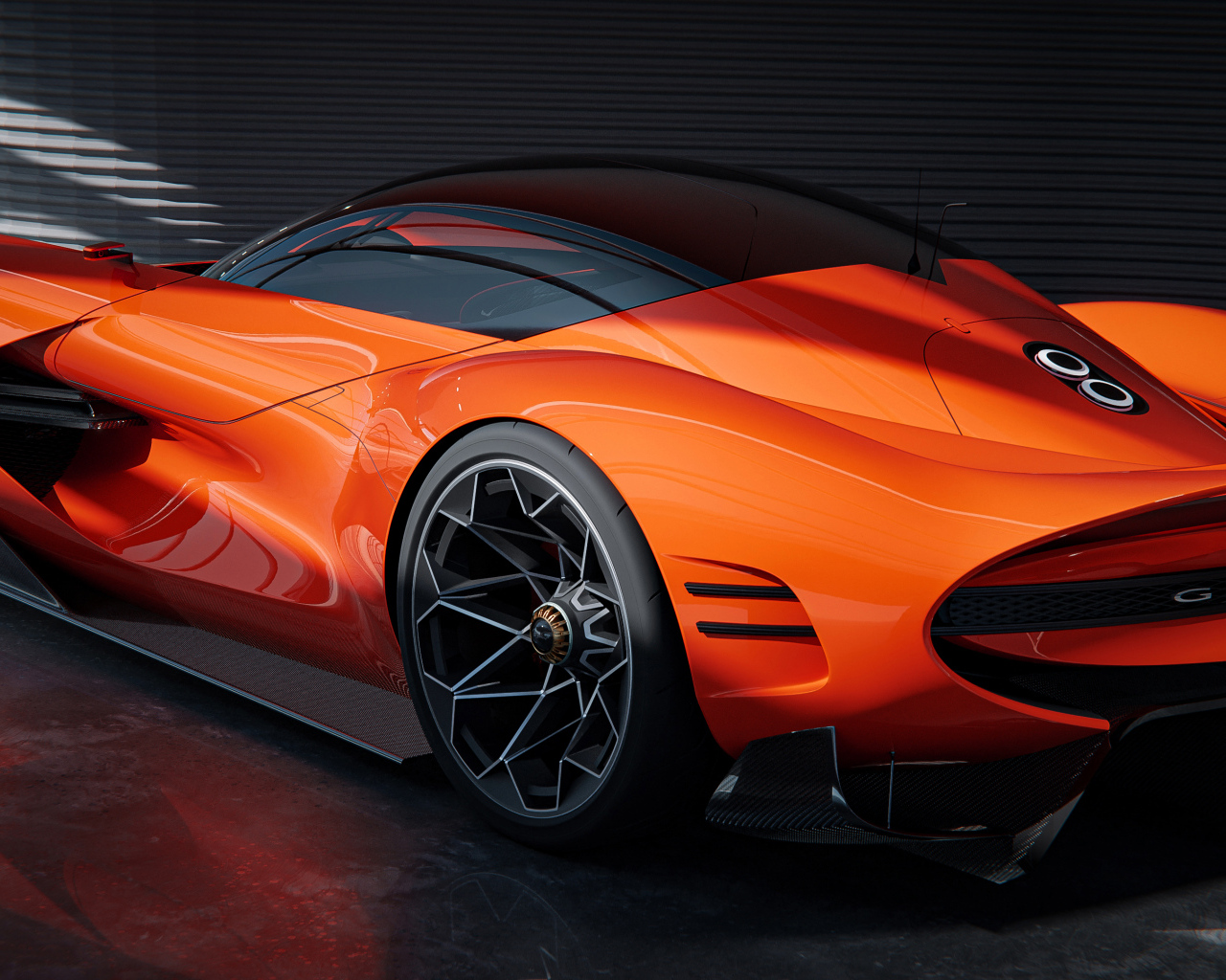 Автомобиль Genesis X Gran Berlinetta вид сзади