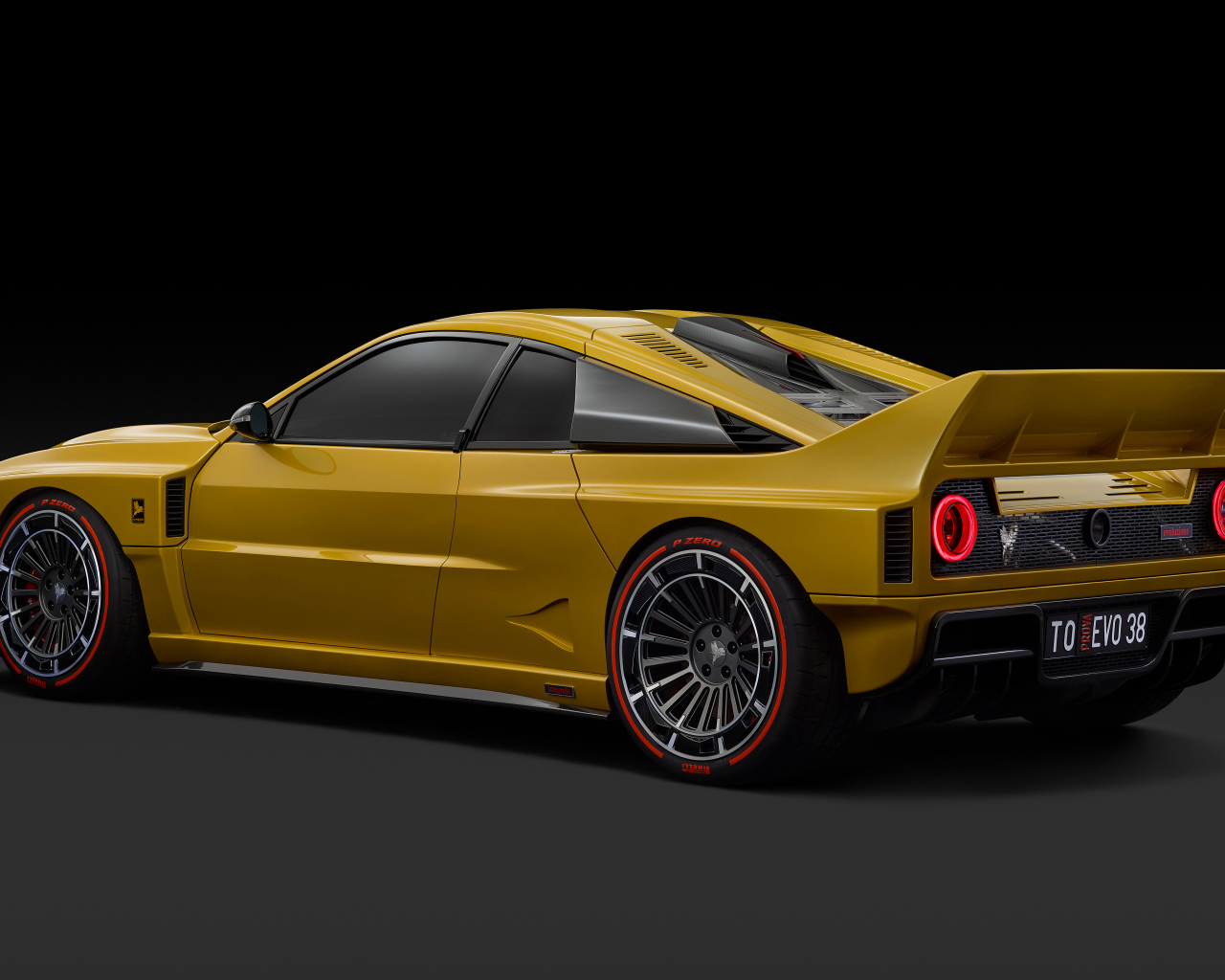 Вид сзади на автомобиль Kimera EVO38 2024 года