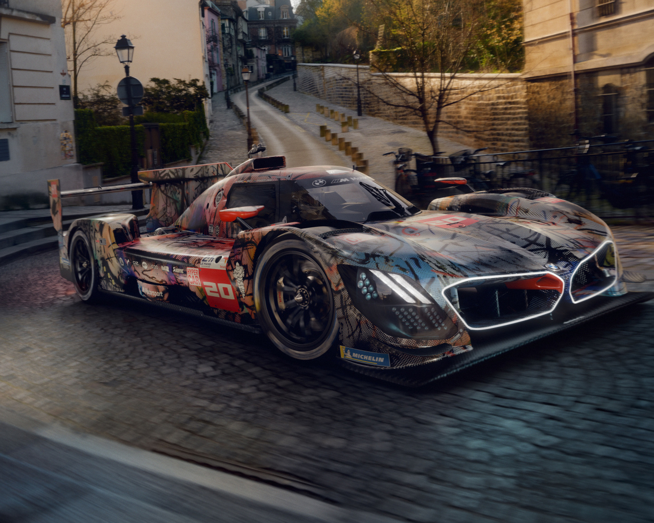 Быстрый BMW Art Car By Julie Mehretu