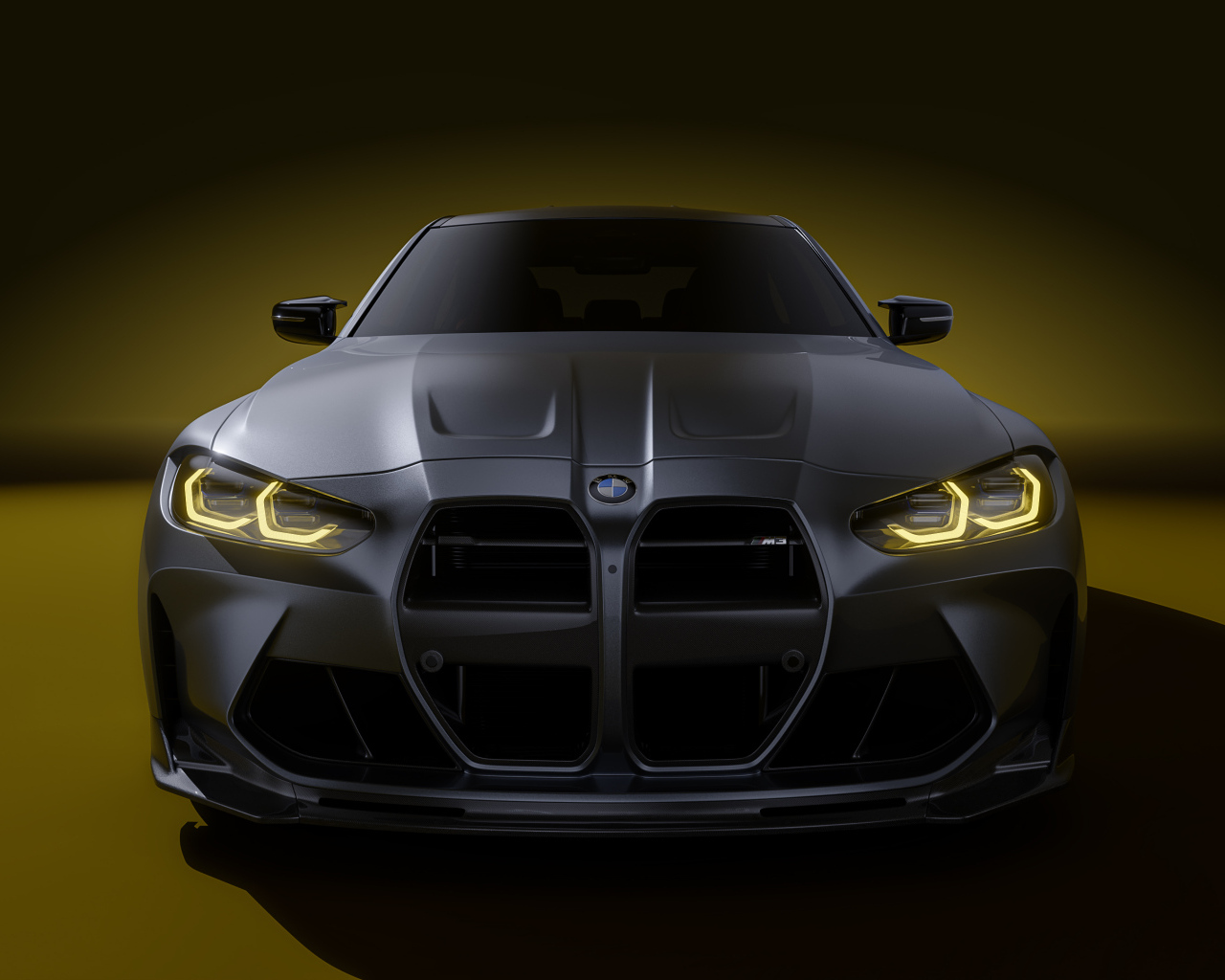Вид спереди на автомобиль BMW M3 Vorsteiner