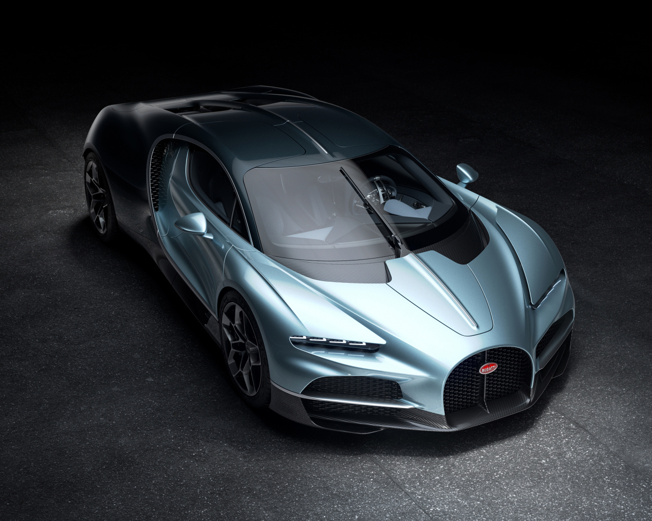 Автомобиль Bugatti Tourbillon 2024 года вид спереди