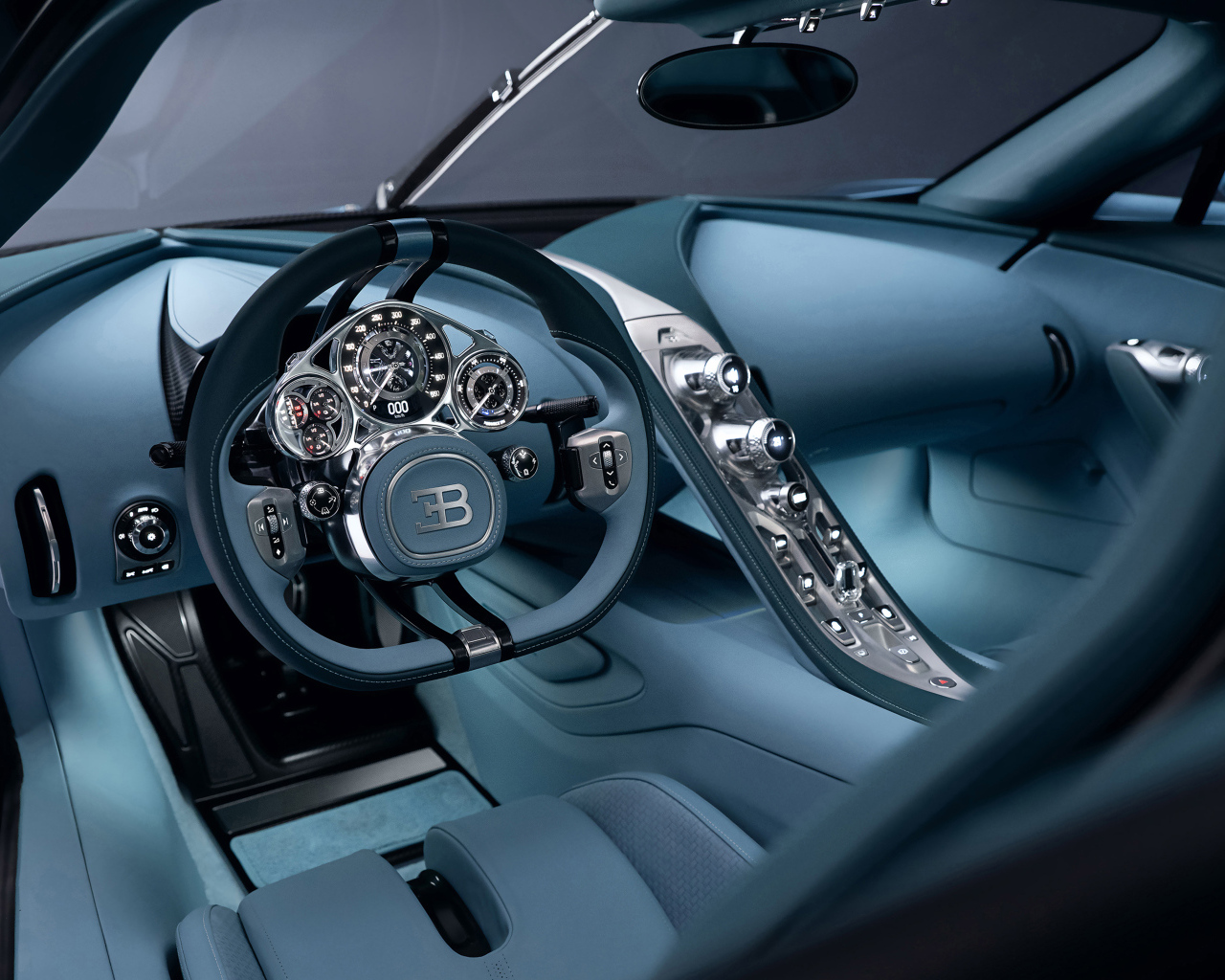 Дорогой салон автомобиля Bugatti Tourbillon 2024 года