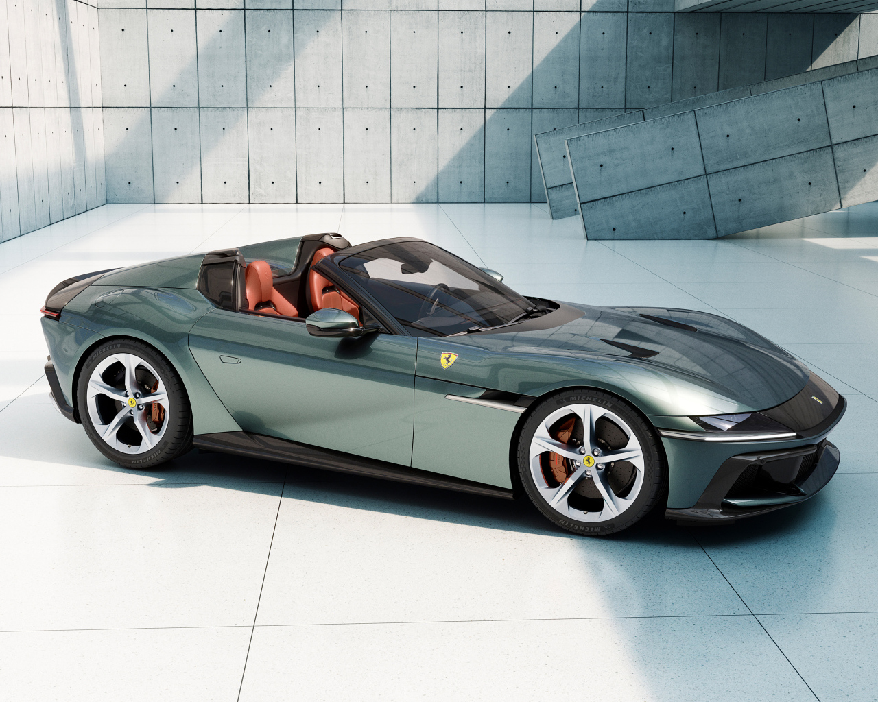 Автомобиль Ferrari 12Cilindri Spider 2024 года в здании