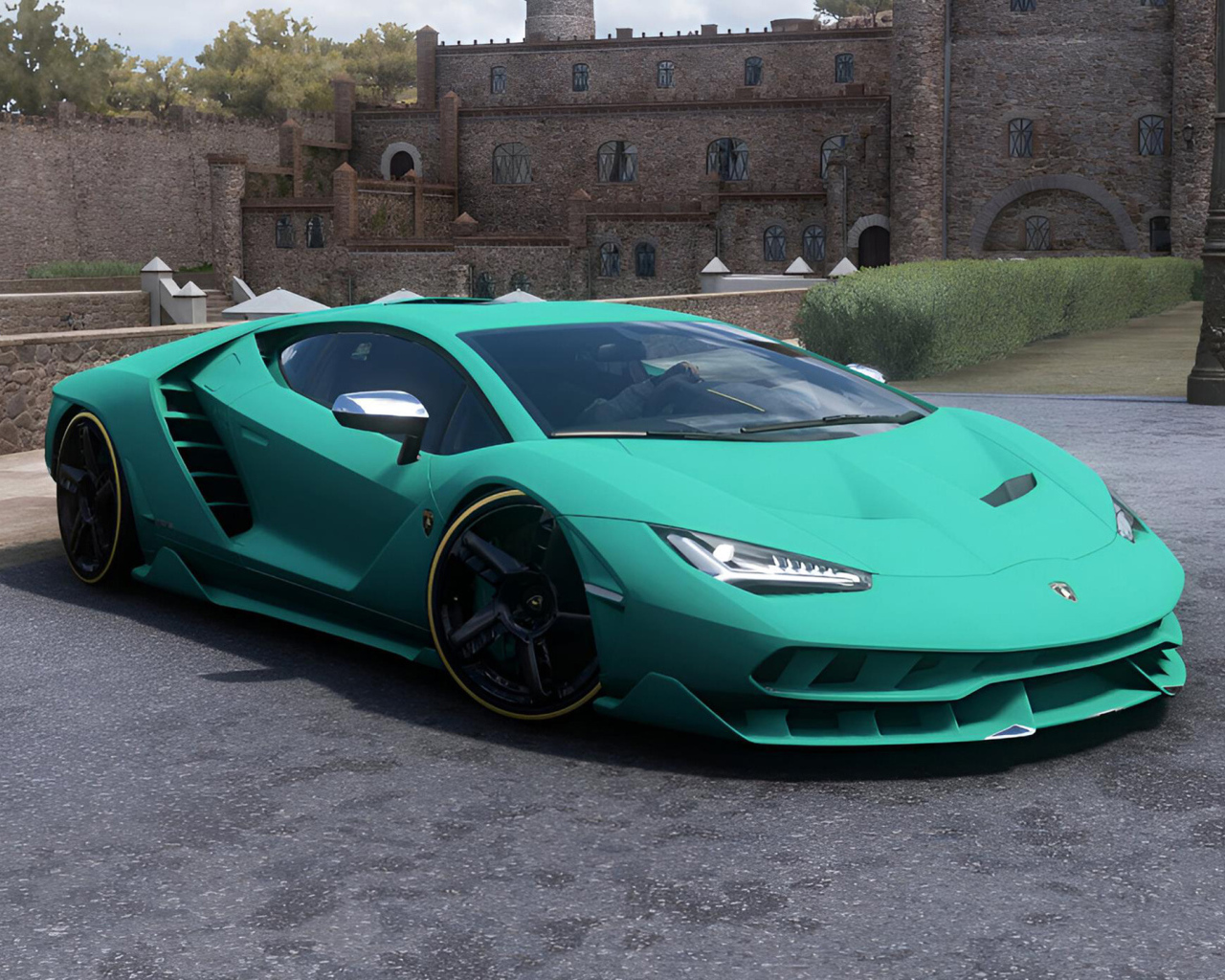 Быстрый модный автомобиль Lamborghini Centenario CGI