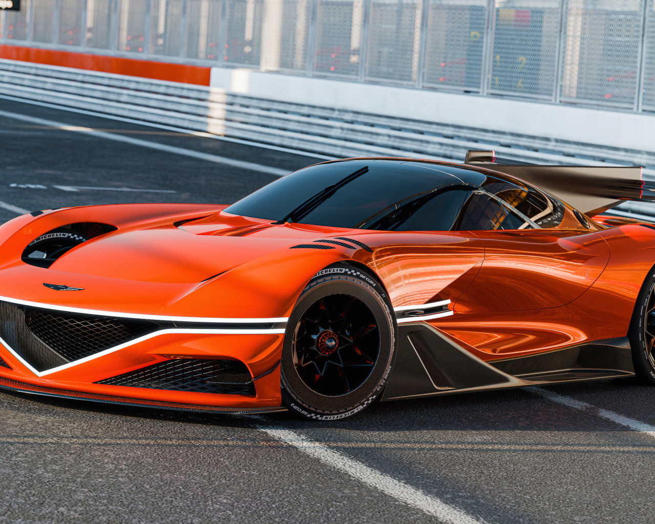 Быстрый автомобиль Genesis X Gran Racer VGT Concept 2024  года
