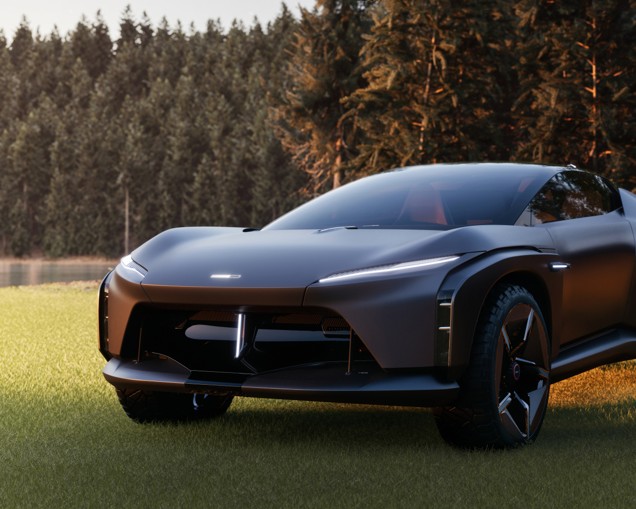 Черный автомобиль  Italdesign Quintessenza 2024