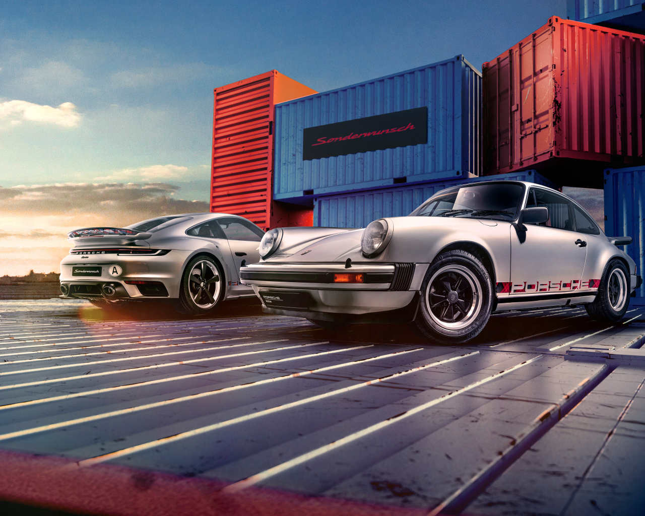 Ретро автомобиль Porsche 911, 1964 года