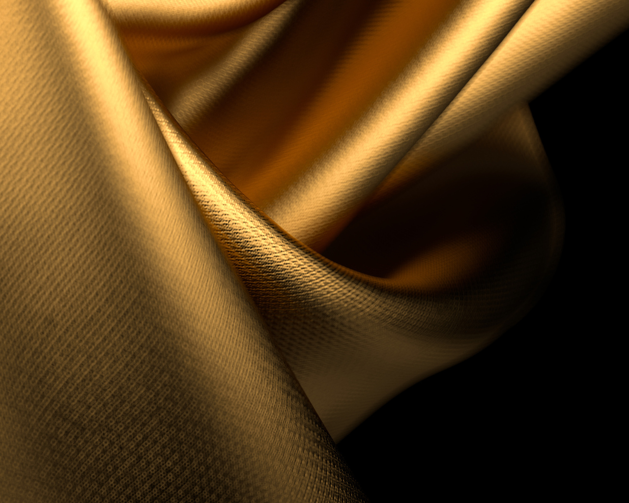 Золотая ткань со складками для фона