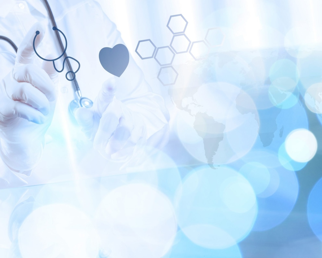 Медицинский фон с символами