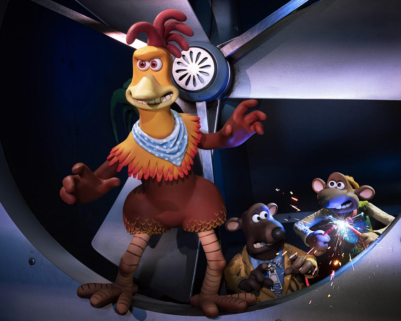 Персонажи мультфильма Побег из курятника 2