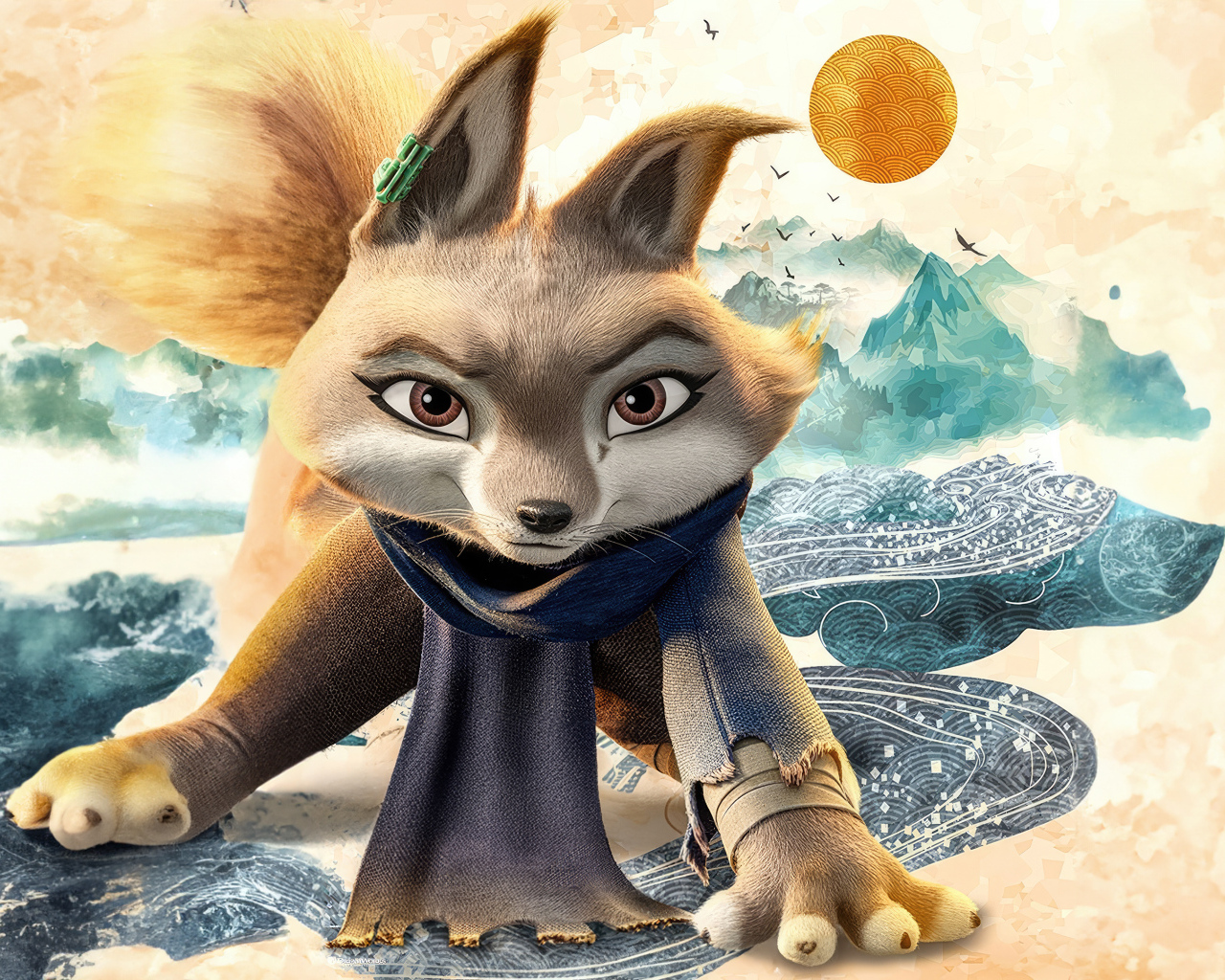 Персонаж Чжень мультфильм Кунг-фу панда 4