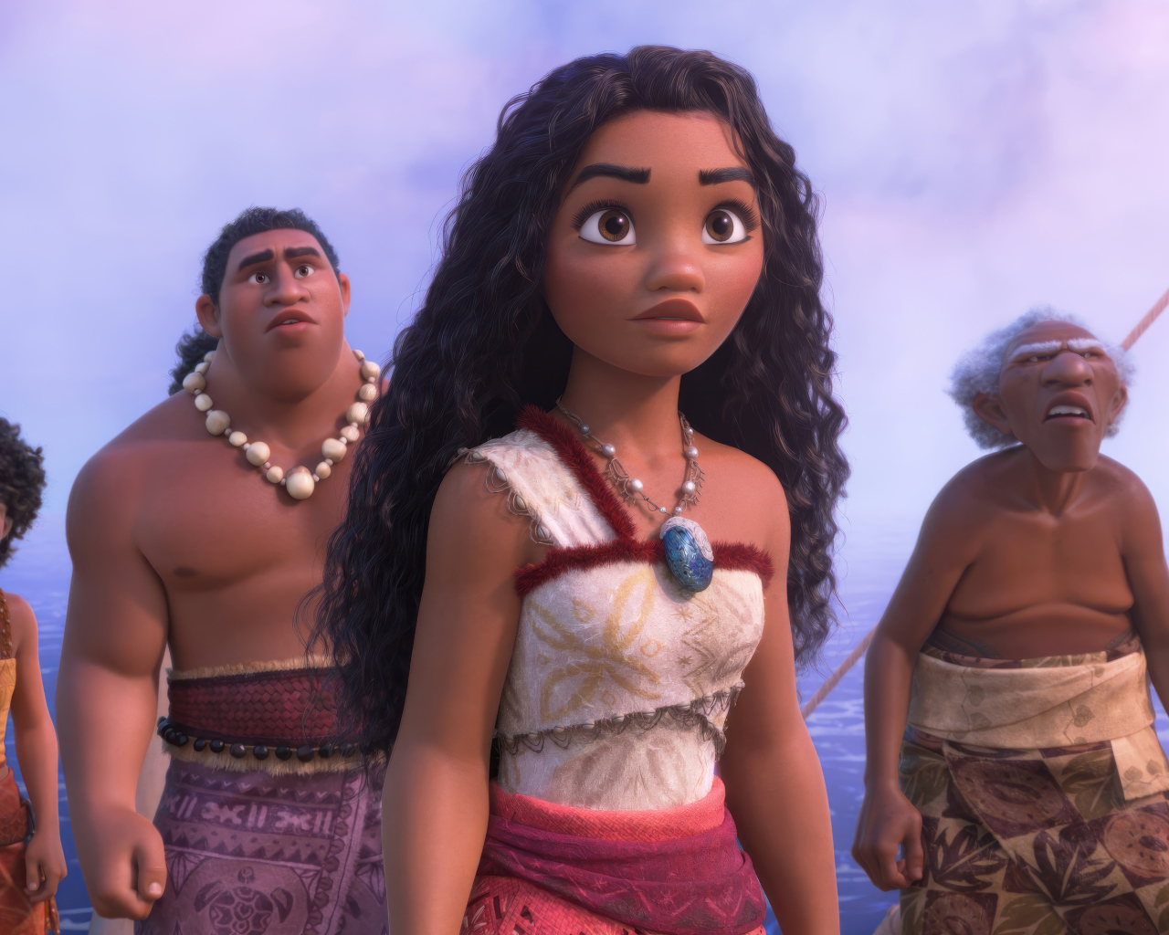 Персонажи нового мультфильма Моана 2, 2024