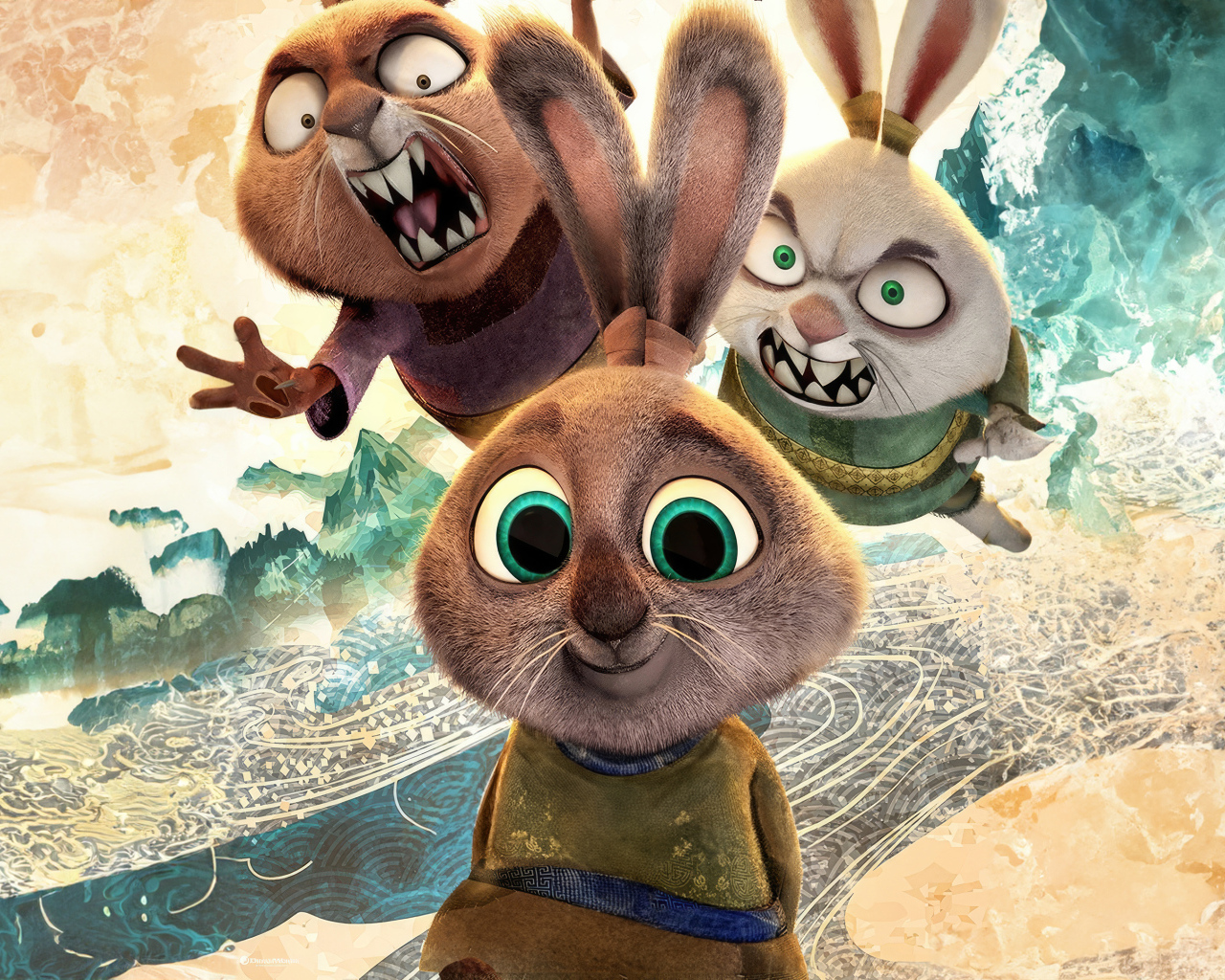 Зайцы из нового мультфильма Кунг-фу панда 4