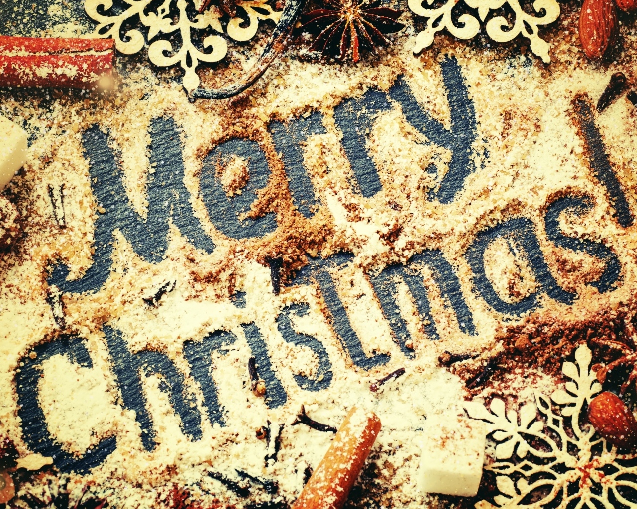 Сладкая открытка на Рождество