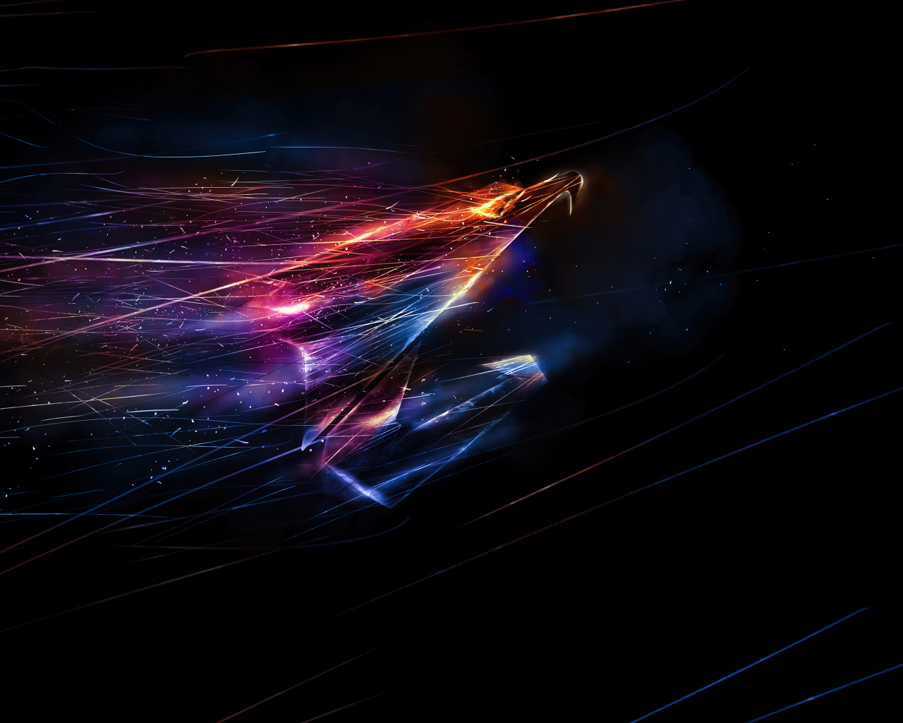 Неоновый логотип компании aorus gigabyte