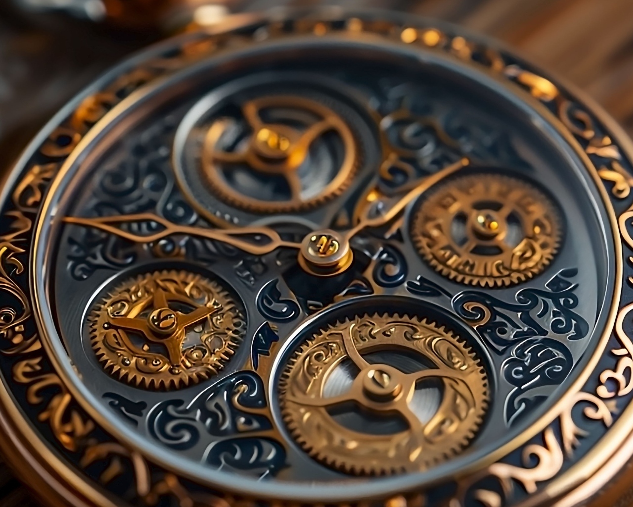 Красивый механизм дорогих часов