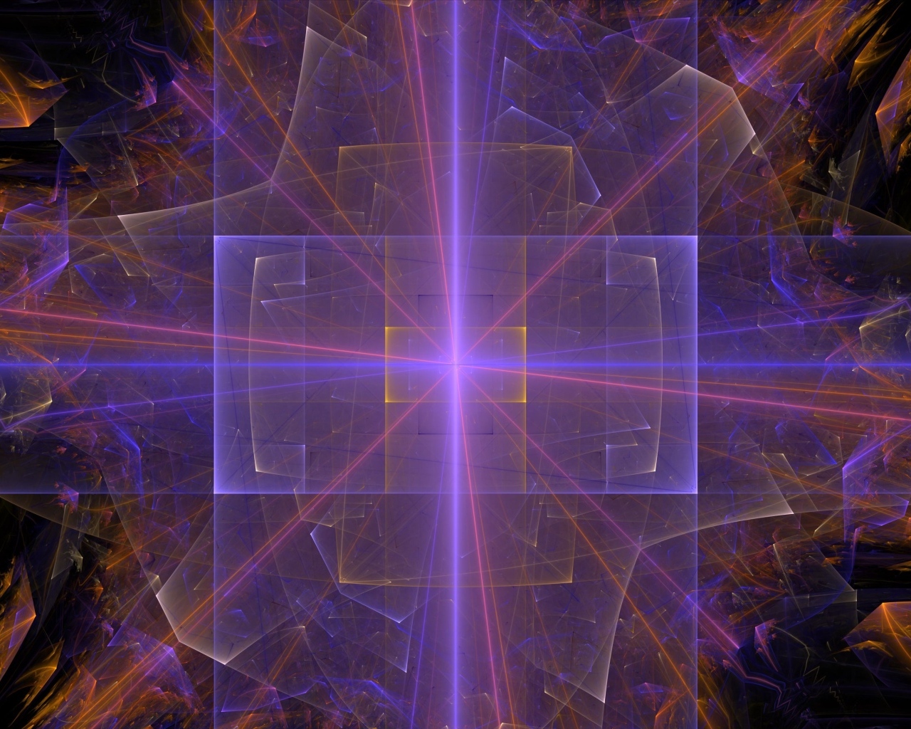 Неоновые прямоугольники на черном абстрактном фоне