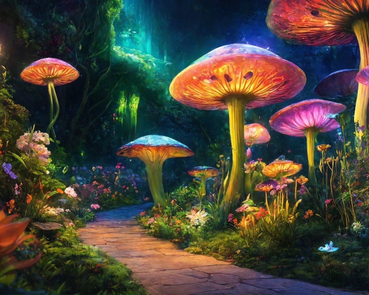 Большие фантастические грибы 