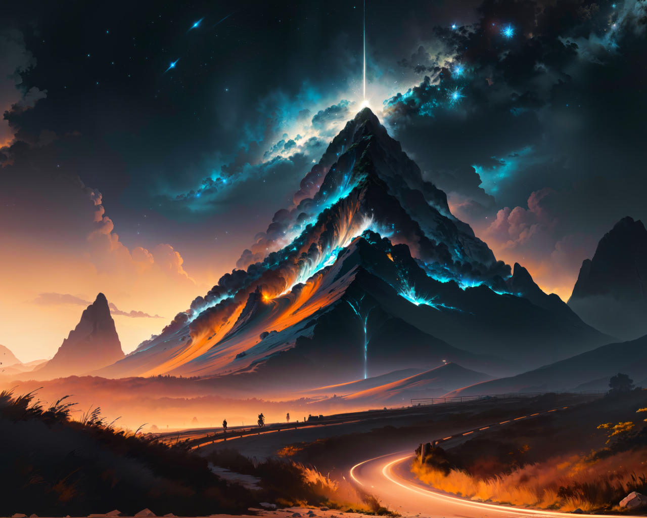 Грозовое небо над волшебной горой