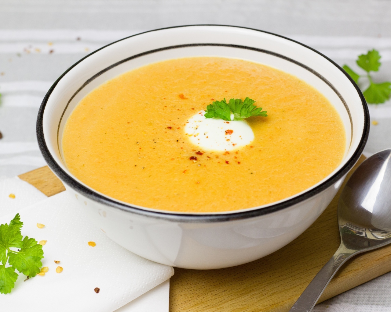 Аппетитный овощной суп пюре