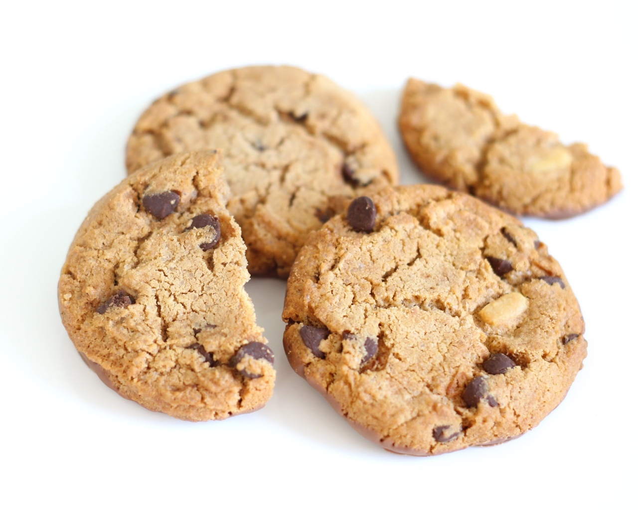 Круглое печенье с шоколадной крошкой