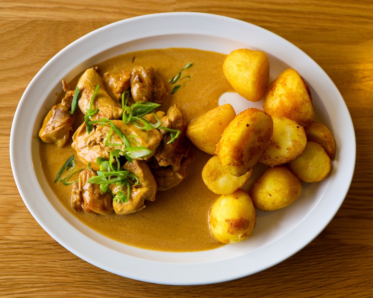 Курица терияки с картофелем в соусе