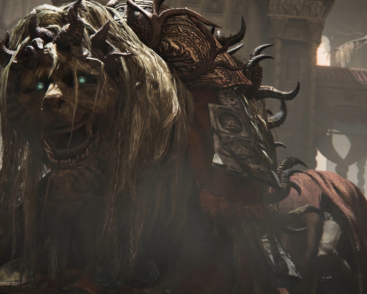 Страшный персонаж новой компьютерной игры Elden Ring: Shadow of the Erdtree