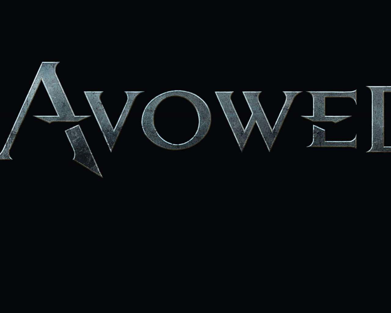 Постер компьютерной игры Avowed на черном фоне