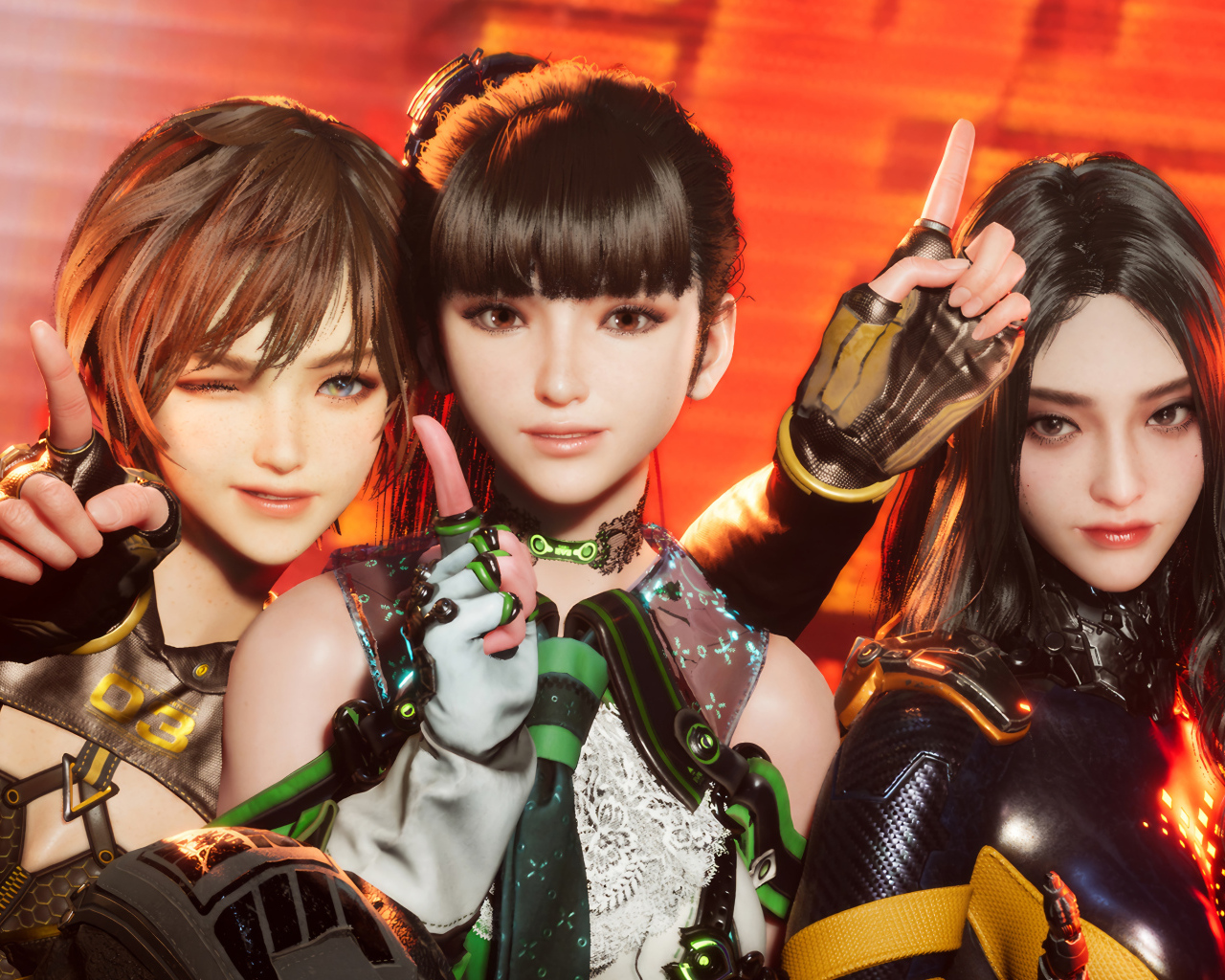 Персонажи компьютерной игры Stellar Blade, 2024