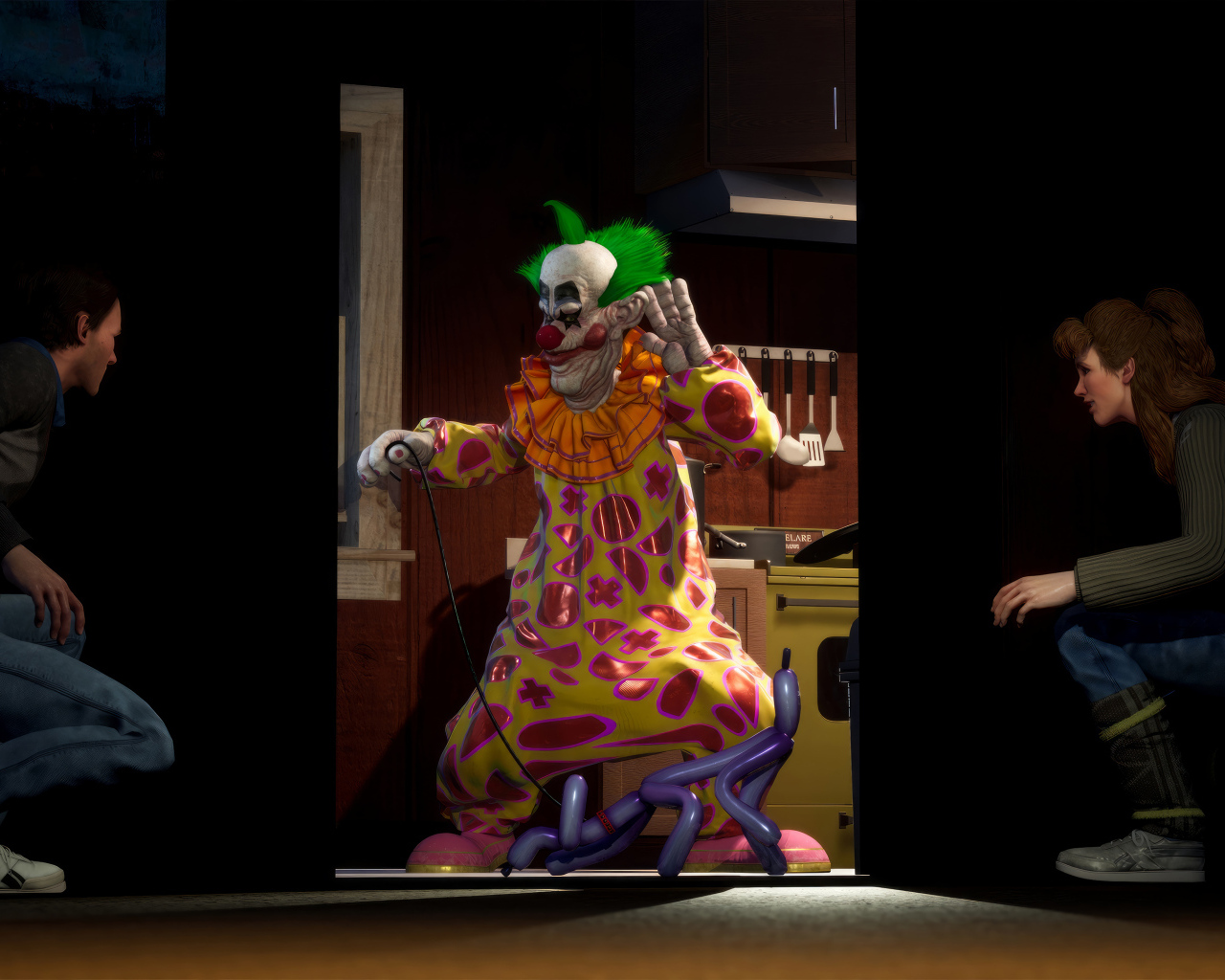 Клоун из видео игры Killer Klowns from Outer Space: The Game, 2024