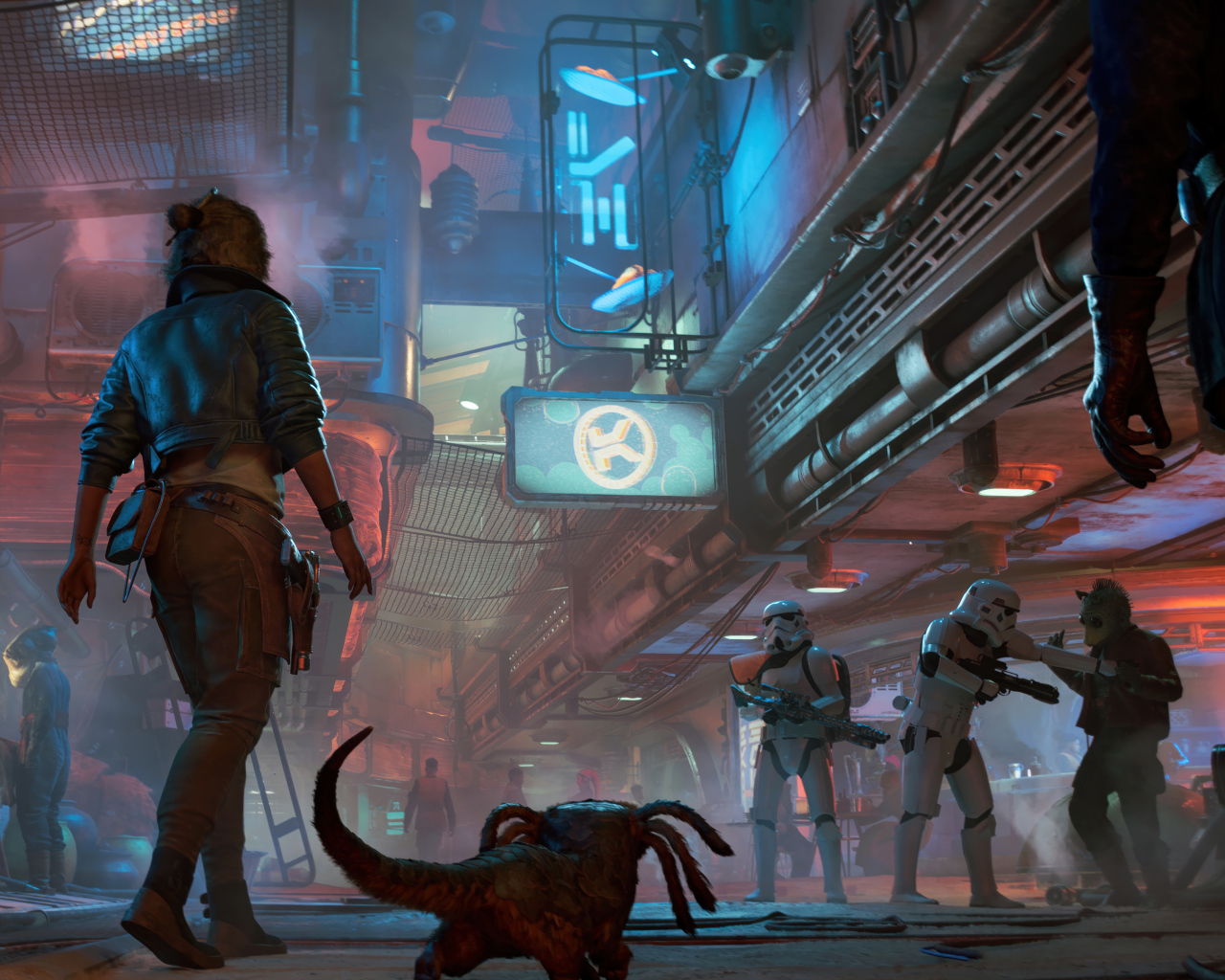 Кадр новой компьютерной игры Star Wars Outlaws, 2024