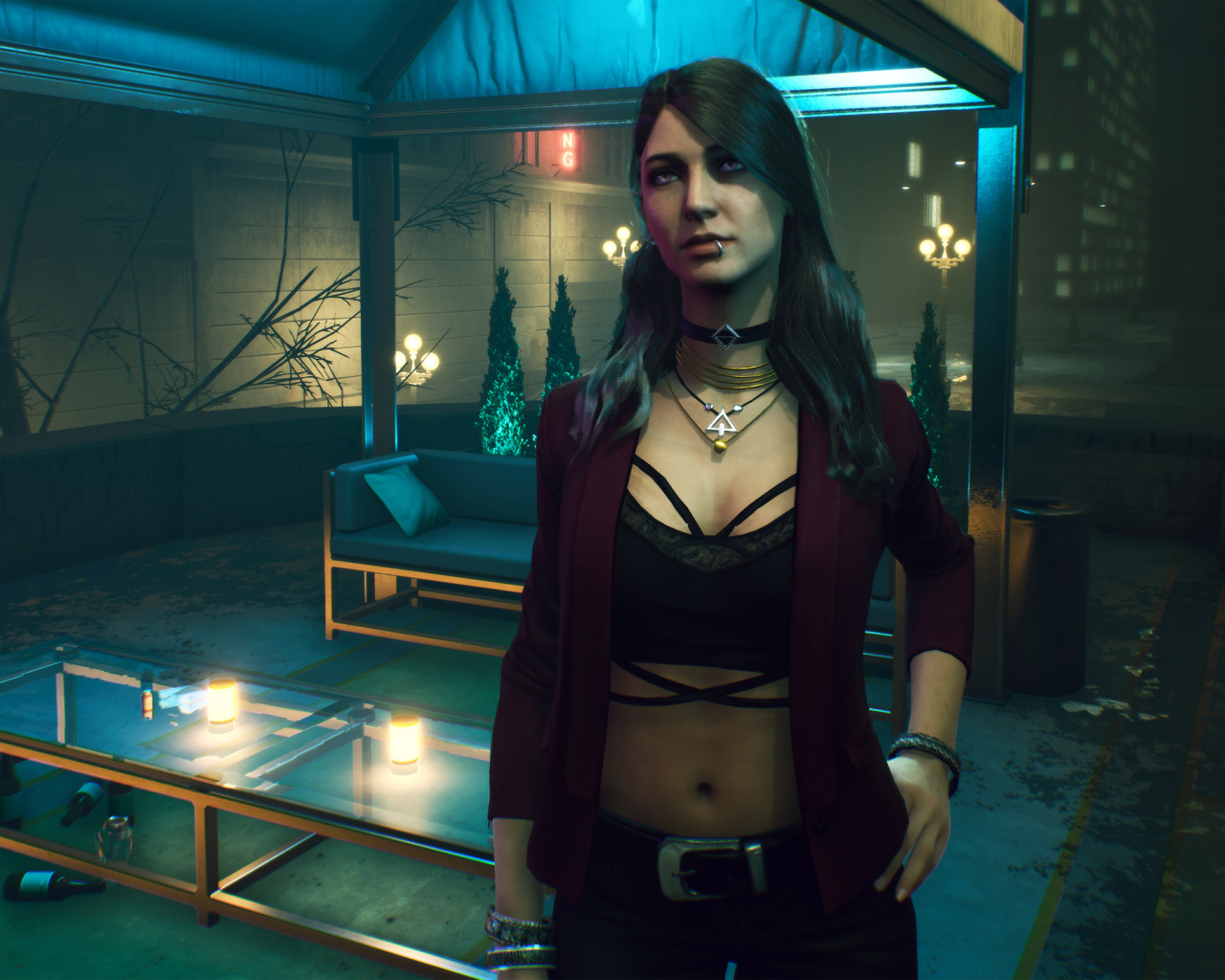 Девушка персонаж компьютерной игры Vampire: The Masquerade — Bloodlines 2
