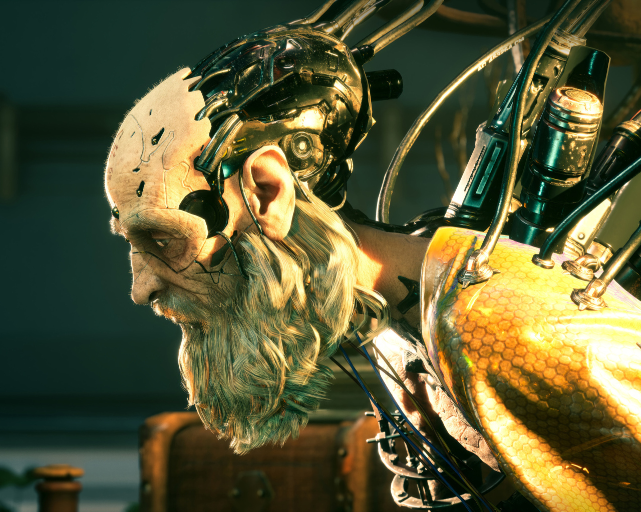 Мужчина робот из компьютерной игры Stellar Blade, 2024