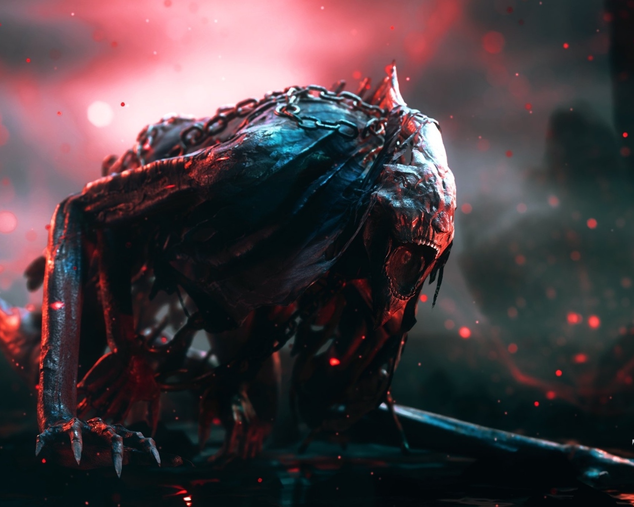 Монстр из компьютерной игры The Thaumaturge