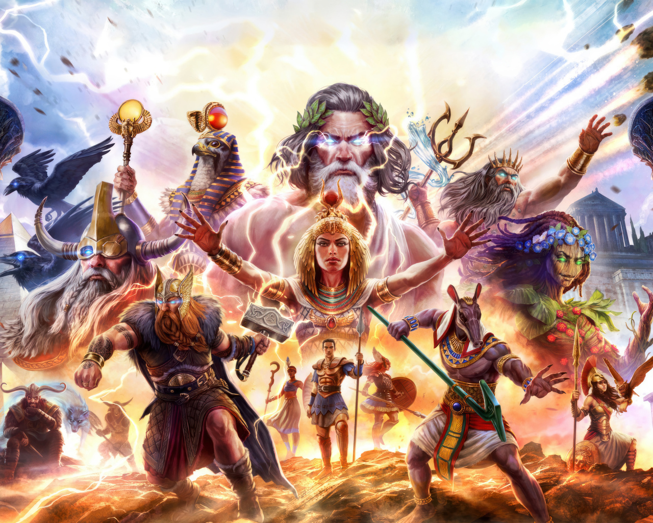 Постер компьютерной игры Age of Mythology: Retold, 2024