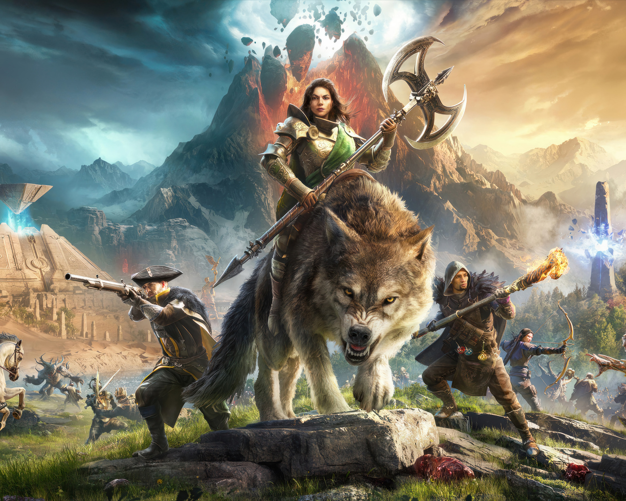 Постер компьютерной игры New World: Aeternum, 2024