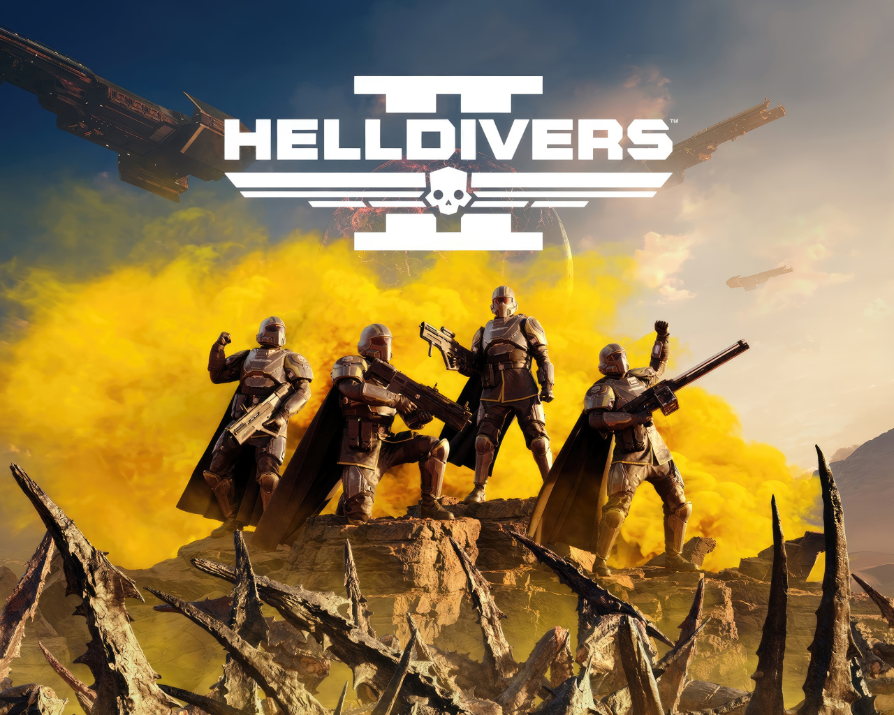 Постер новой компьютерной игры Helldivers 2