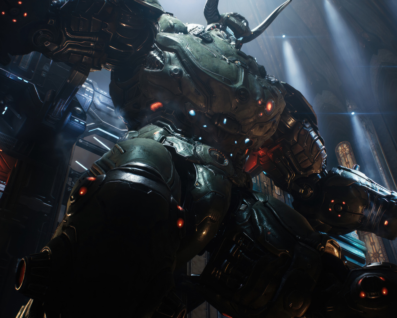 Робот из компьютерной игры Doom: The Dark Ages, 2024