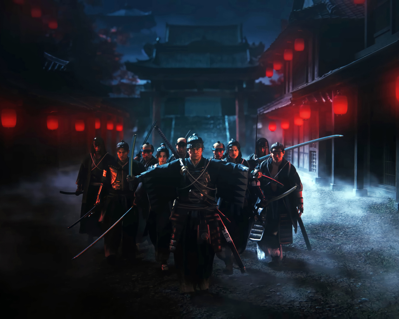 Самураи из компьютерной игры Rise of the Ronin