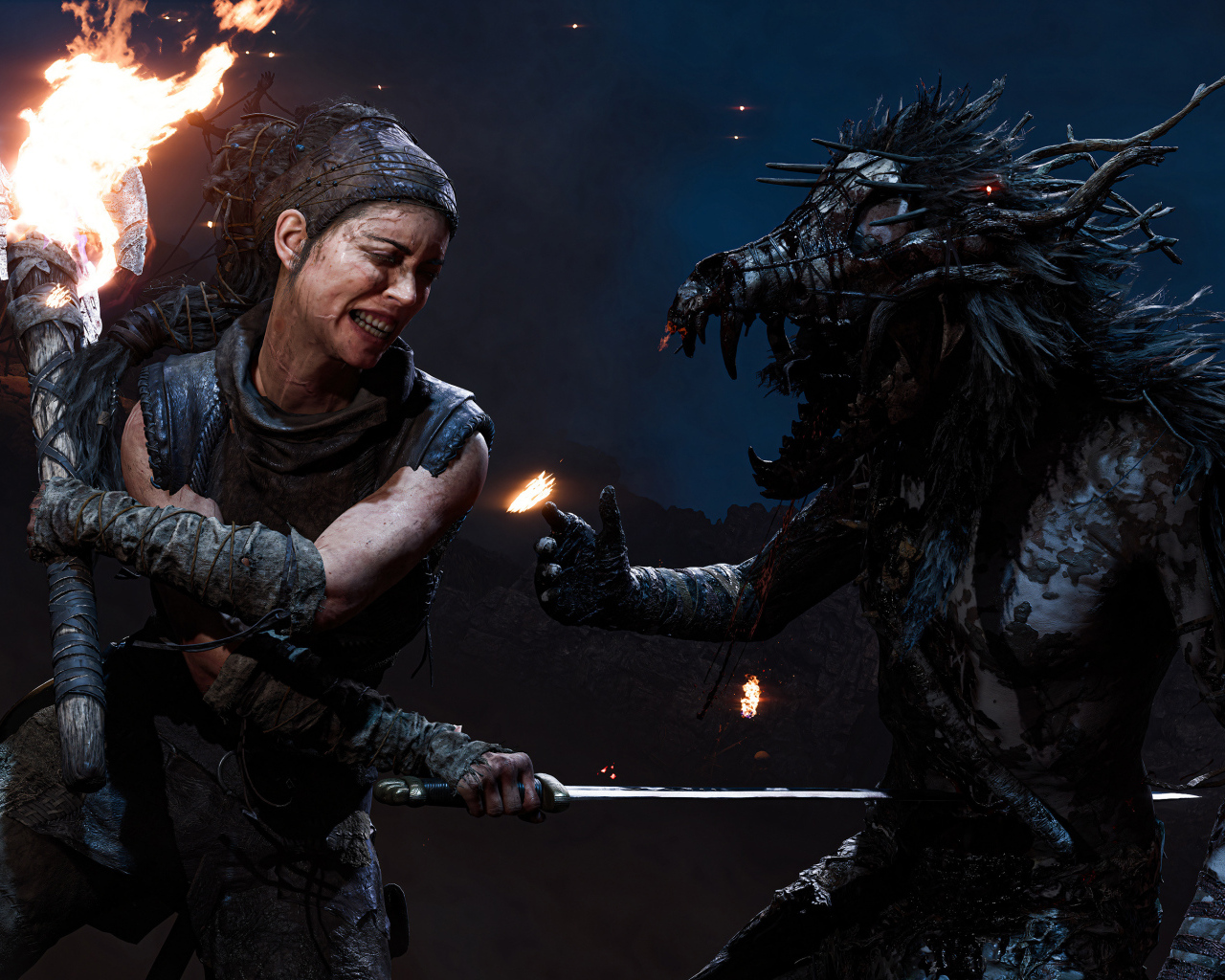 Кадр компьютерной игры Senua’s Saga: Hellblade II, 2024