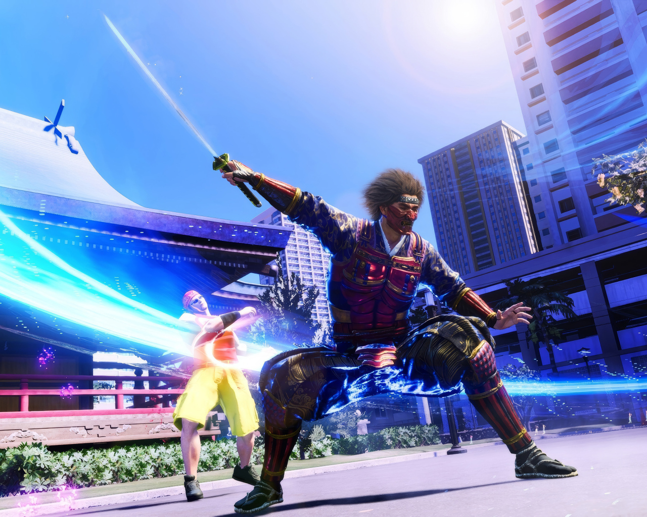 Воин с мечом из компьютерной игры Like a Dragon: Infinite Wealth