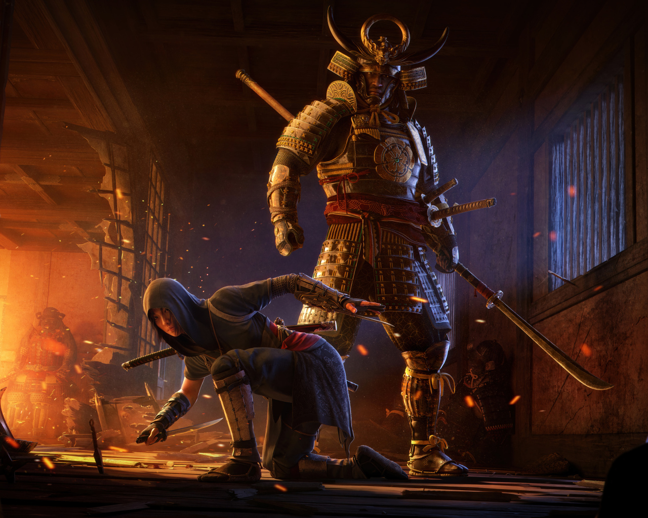 Воины из новой компьютерной игры Assassin’s Creed Shadows, 2024