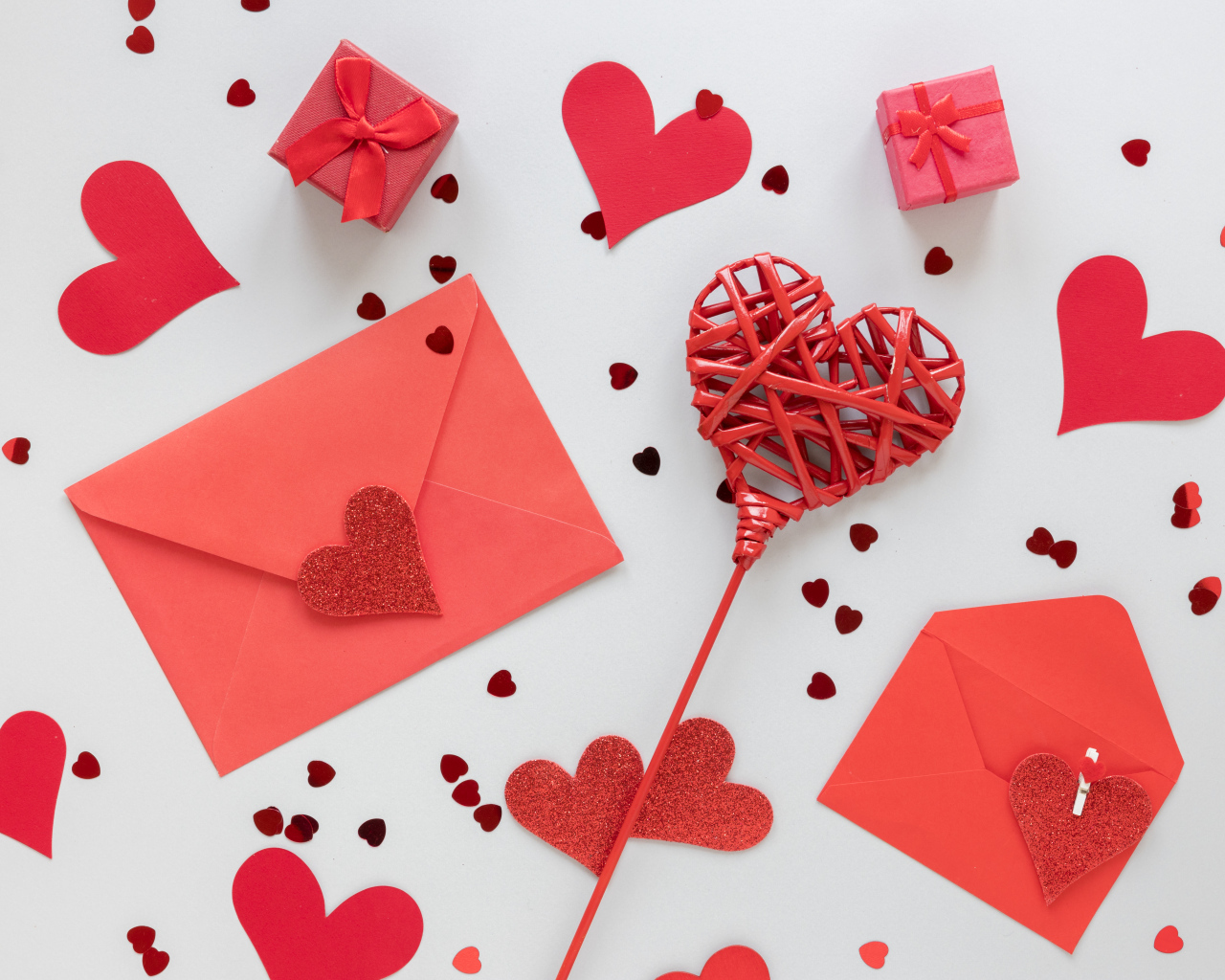 Конверты с валентинками на день влюбленных