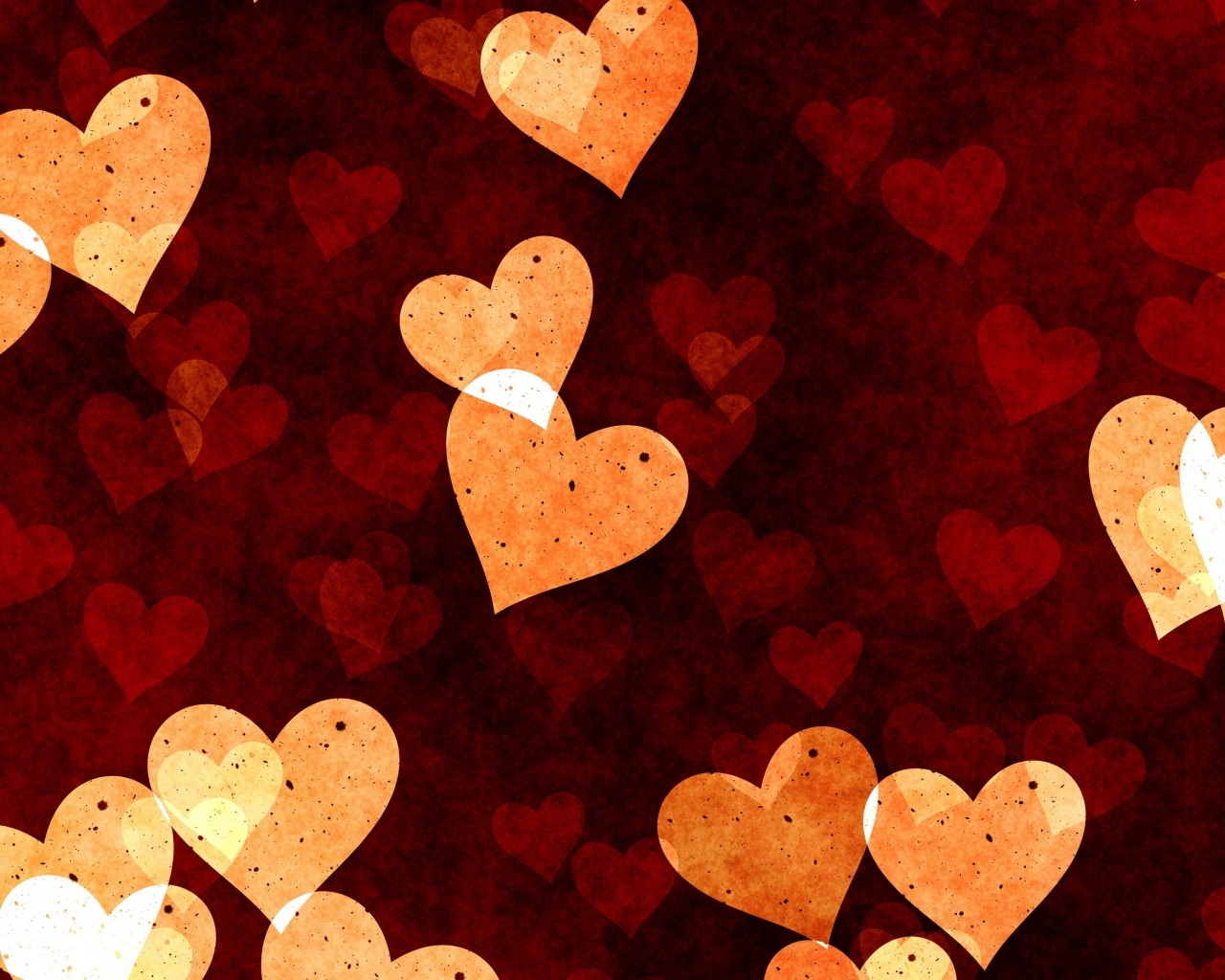 Много сердечек для фона 