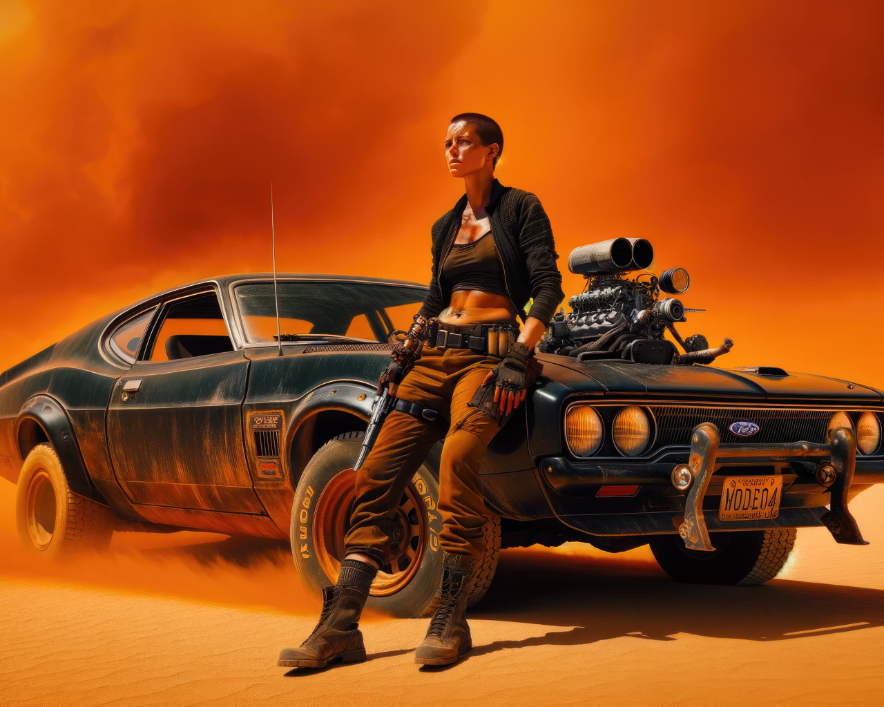 Девушка с машиной персонаж нового фильма Фуриоса: Хроники Безумного Макса, 2024